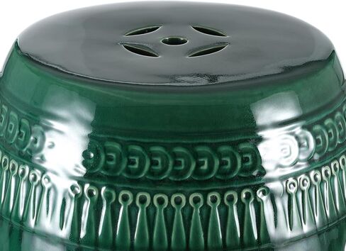 Safavieh Chinese Dragon Ceramic Decorative Garden Stool, Green in Saudi Arabia