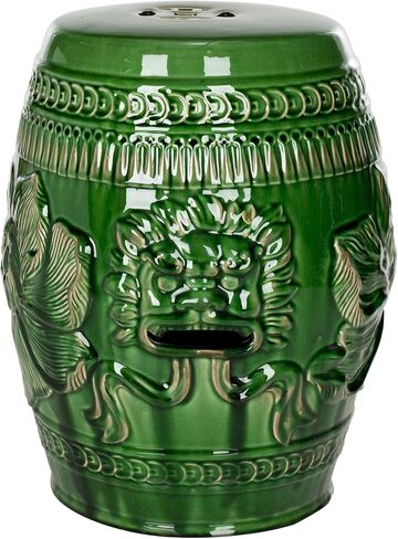 Safavieh Chinese Dragon Ceramic Decorative Garden Stool, Green in Saudi Arabia