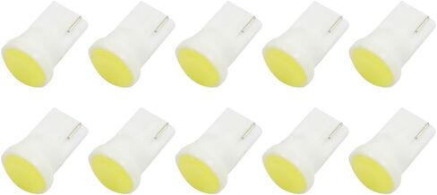 Uxcell 10 قطعة T10 W5W إسفين الأبيض COB LED أضواء السيارة لمبات الداخلية لوحة أداة لوحة مصباح البضائع جذع ضوء 192 168 194 تيار مستمر 12 فولت in Kuwait