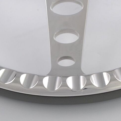 Flashpower 14'' Billet Orbiter Half Wrap 9 Bolts Steering Wheel with 2'' Dish and Horn Button (Black) in Saudi Arabia