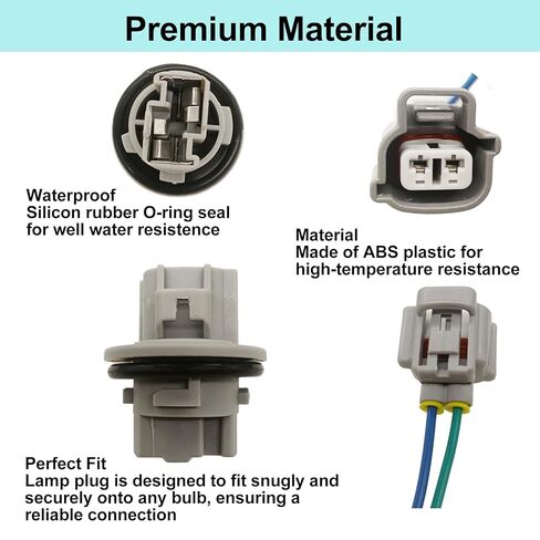 2 PCS Front Turn Signal Light Socket 2-Pin for 2012-2015 Scion tC xA, 2003-2022 4Runner Prius Tacoma Camry OE 90075-60028 Turn Light Signal Wiring Socket in Kuwait