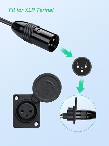 PNGKNYOCN XLR مقبس منفذ الشحن، 3Pin XLR أنثى استبدال مقبس منفذ الشحن مع غطاء مقاوم للماء متوافق مع دراجة نارية، سكوتر كهربائي، دراجة التوازن الخ (2pack) in Saudi Arabia
