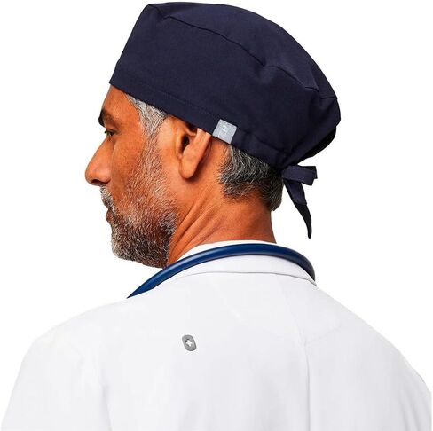 Solid Scrub Cap Solid Beauty Adjustable Unisex Hat Skullies Pure Color Operating Room Work Hat Men Women(Black) in Saudi Arabia