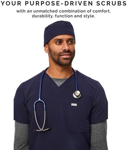 Solid Scrub Cap Solid Beauty Adjustable Unisex Hat Skullies Pure Color Operating Room Work Hat Men Women(Black) in Saudi Arabia
