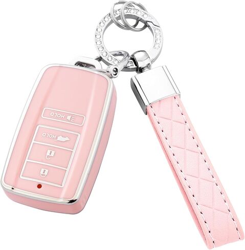 Key Fob Cover for Acura MDX 2014-2020 RDX 2016-2018 with Keychain in Kuwait