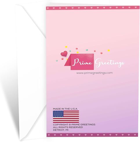 Prime Greetings Religious Birthday Card For Granddaughter, Made in America, Eco-Friendly, Thick Card Stock with Premium Envelope 5in x 7.75in, Packaged in Protective Mailer in Saudi Arabia