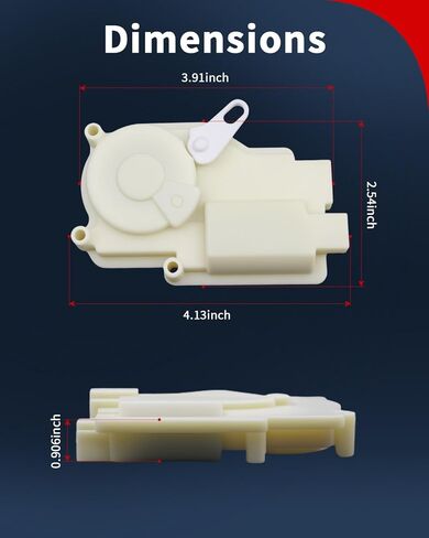 VEHICODE Trunk Latch Assembly Actuator, Tailgate Rear Hatch Door Lock Liftgate Motor Compatible with Acura RSX Coupe 2002 2003 2004 2005 2006, Replace 74896-S6M-A01 in Kuwait