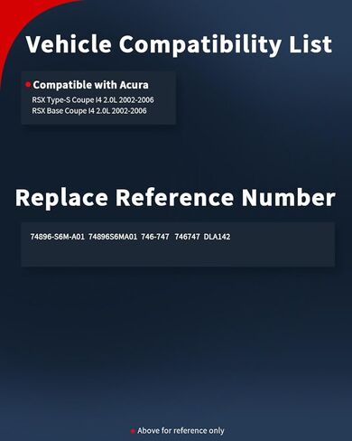 VEHICODE Trunk Latch Assembly Actuator, Tailgate Rear Hatch Door Lock Liftgate Motor Compatible with Acura RSX Coupe 2002 2003 2004 2005 2006, Replace 74896-S6M-A01 in Kuwait