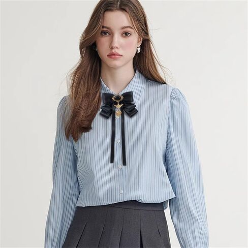 Vintage Bow Pre-Tied Brooch for Women Girls Gothic Oval Stone Love Heart Angel Charms Drop Layer Bow Tie Brooches Lapel Pins Elegant Corsage Collar Ceremony Halloween Party Accessories Gift in Saudi Arabia