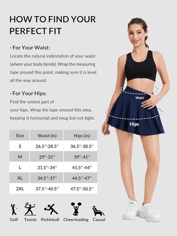 Womens Pleated Tennis Skirt with Pockets High Waisted Golf Skorts Athletic Pickleball Skirts Workout Skort in Kuwait