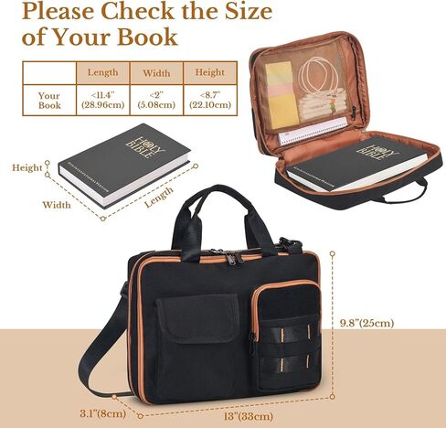 ZHIERNA Tactical Messenger Bag + Tactical Bible Cover Bag in Kuwait