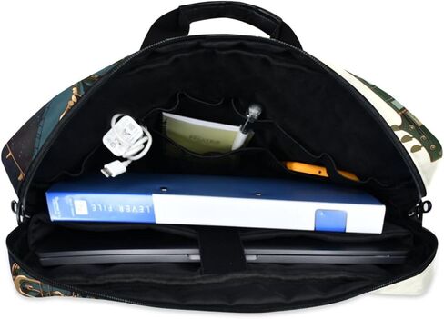 Anime Guitar Print Laptop Shoulder Bag Sleeve Case with Multi-Pockets Messenger Bag Briefcase Fits 13-16 in Laptops Tablets in Kuwait