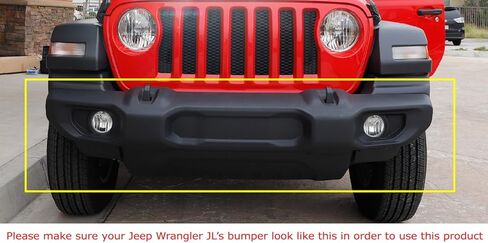 iJDMTOY لا يتطلب مثقابًا أماميًا للوحة الترخيص الأمامية، متوافق مع Jeep 2018-up Wrangler JL in Kuwait