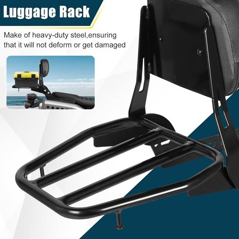 Motorcycle Passenger Backrest Sissy Bar With Back Rest Cushion Pad And Luggage Rack Compatible With For Honda CL 500 300 CL500 CL300 SCL500 2023 2024 Sissy Bar Backrest in Kuwait