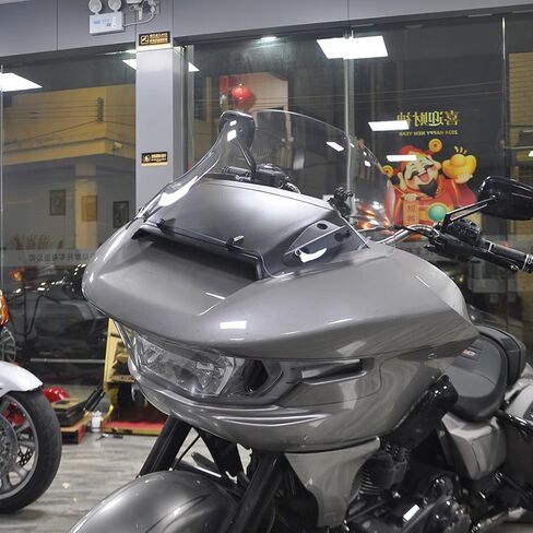 PANICAL Motorcycle Windshield for Harley 2024-2026 Road Glide, 12 Inch, Dual Light, PC Hard Material (Transparent) in Saudi Arabia