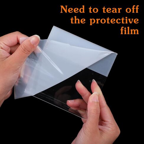 30 Pcs Acrylic Photo Frames 4 x 4 Inch Clear Picture Frames Slant Back Plastic Booth L Shaped Photo Stand Horizontal Small Sign Holder Name Display Stand with Insert for Home Office in Kuwait