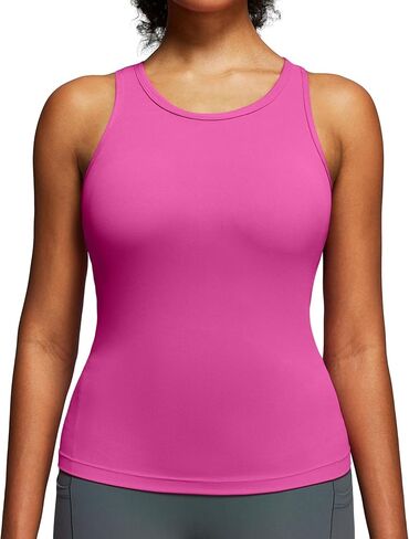IUGA Workout Tops for Women with Built-in Bra Racerback Tank Tops Yoga Pilates Tennis Running Gym Athletic Tank in Saudi Arabia