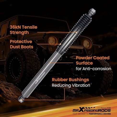 Maxpeedingrods Fit 3.5-7.5" ممتصات صدمات خلفية للرفع لسيارة Chevy Silverado 2500/3500 HD 1999-2025، ترقية سلسلة G1 in Saudi Arabia