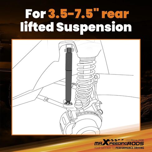 Maxpeedingrods Fit 3.5-7.5" ممتصات صدمات خلفية للرفع لسيارة Chevy Silverado 2500/3500 HD 1999-2025، ترقية سلسلة G1 in Saudi Arabia