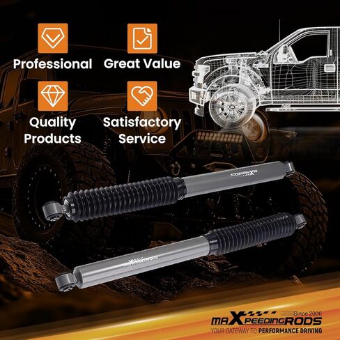 Maxpeedingrods Fit 3.5-7.5" ممتصات صدمات خلفية للرفع لسيارة Chevy Silverado 2500/3500 HD 1999-2025، ترقية سلسلة G1 in Saudi Arabia