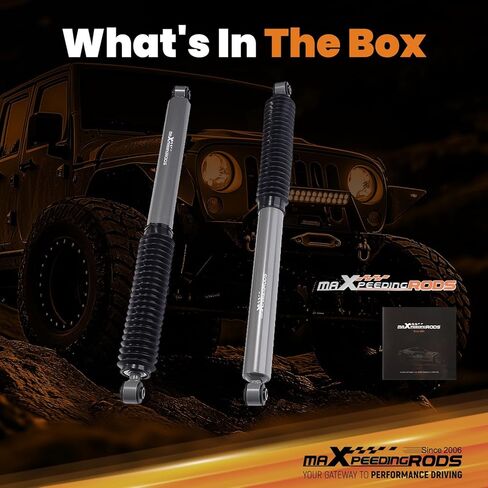Maxpeedingrods Fit 3.5-7.5" ممتصات صدمات خلفية للرفع لسيارة Chevy Silverado 2500/3500 HD 1999-2025، ترقية سلسلة G1 in Saudi Arabia