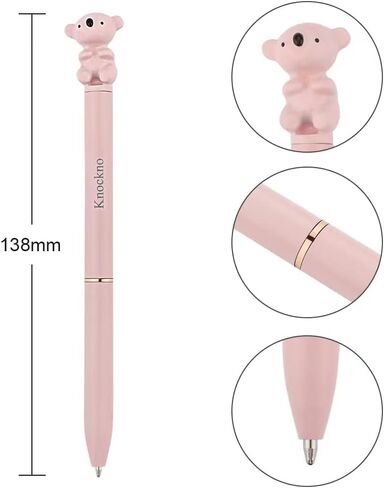 قلم باندا، قلم كتابة هدايا لطيف وفريد ​​من نوعه، قلم هدية لتزيين حفلات المكتب واللوازم المدرسية للنساء البالغات والأطفال البنات، عبوة إضافية واحدة in Kuwait