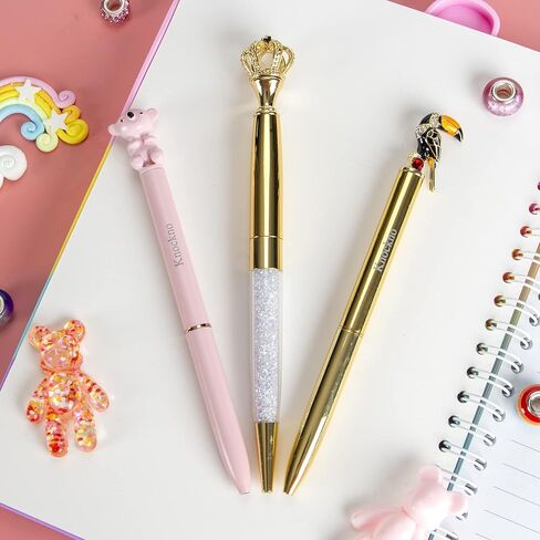 قلم باندا، قلم كتابة هدايا لطيف وفريد ​​من نوعه، قلم هدية لتزيين حفلات المكتب واللوازم المدرسية للنساء البالغات والأطفال البنات، عبوة إضافية واحدة in Kuwait