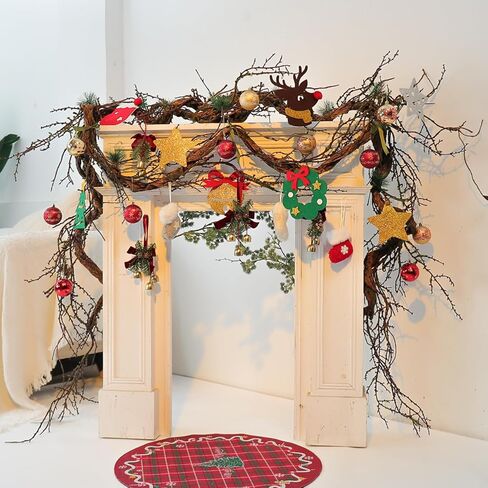 1 قطعة 79 بوصة كبيرة قابلة للانحناء قرون غزال صناعية طويلة للحرف اليدوية معلقة على الحائط من أشجار الغابة المجعدة والصفصاف الطويلة فروع الغابات شجرة جذع الخشب زينة عيد الميلاد لعيد الهالوين ديكور عيد الفصح in Kuwait