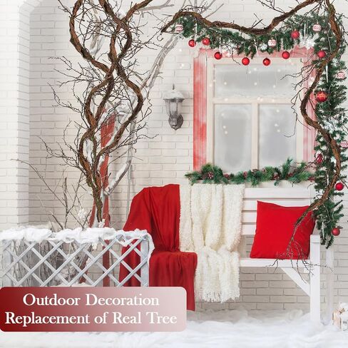 1 قطعة 79 بوصة كبيرة قابلة للانحناء قرون غزال صناعية طويلة للحرف اليدوية معلقة على الحائط من أشجار الغابة المجعدة والصفصاف الطويلة فروع الغابات شجرة جذع الخشب زينة عيد الميلاد لعيد الهالوين ديكور عيد الفصح in Kuwait