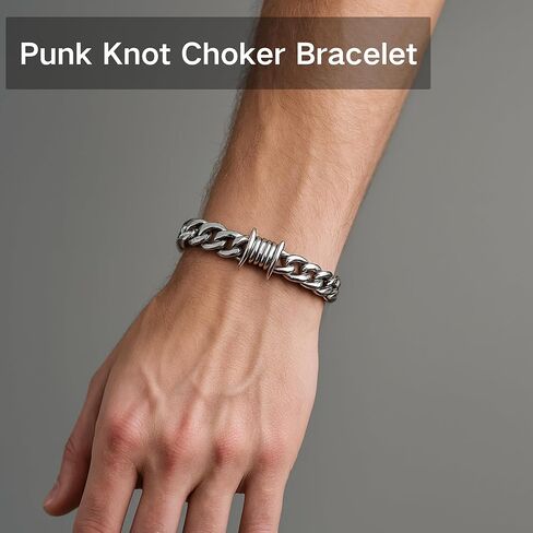 مجموعة سلسلة وسوار من الفولاذ المقاوم للصدأ، سلسلة بنطلون مقاس 26.38 بوصة مع مشبك مزدوج على شكل جراد البحر + سوار مقاس 9 بوصات، إكسسوارات ملابس الشارع فضية للرجال والنساء in Kuwait