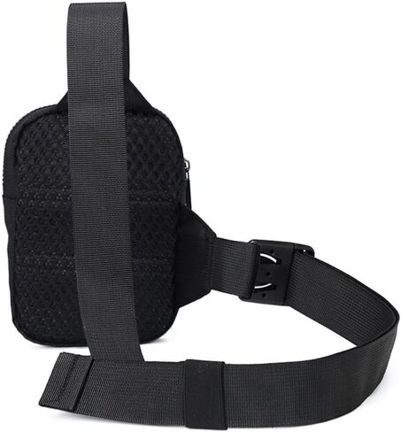 Men Chest Cross Shoulder Crossbody Handbag Small Sling Black in Saudi Arabia