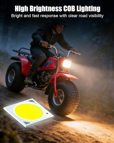 COB Light Bulb Fit for Honda Kawasaki Polaris Suzuki Yamaha, 12V DC 6000K COB Bulb Replace 34901-323-750 34901-HC3-003 92069-037 L6245J A7028 A7379 12080, 2Pcs in Saudi Arabia