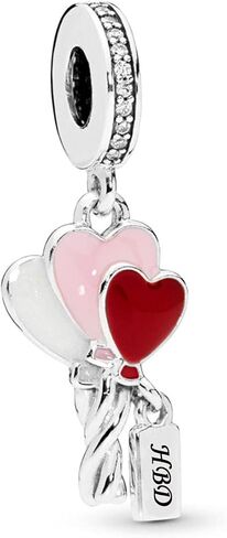 سحر عيد ميلاد سعيد يناسب أساور Pandora Charms Moments باللون الأبيض والأحمر والوردي والاحتفال بالفضة الاسترليني الخرزة المتدلية in Saudi Arabia