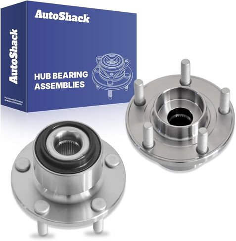 AutoShack Front Wheel Hub Bearing Assemblies Left & Right with ABS Replacement for 2005-2011 Volvo S40 2006-2013 Volvo C70 2-PC Set in Saudi Arabia