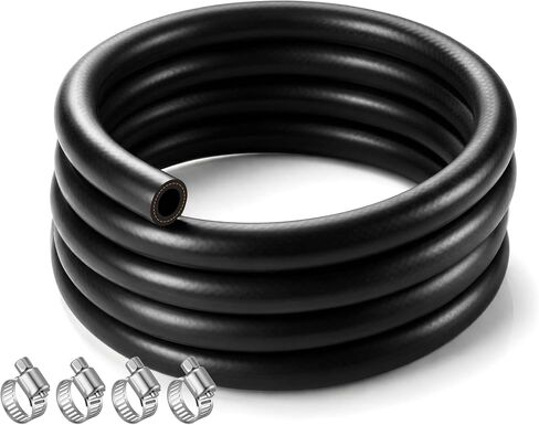 خرطوم سخان 5/8 بوصة، خرطوم سخان EPDM بطول 10 أقدام، ضغط تمزق مستقيم للمبرد المبرد 106.7 رطل لكل بوصة مربعة لنقل المياه/الغاز لأنظمة تبريد المركبات، أنبوب معرف 5/8 بوصة مع 4 مشابك in Saudi Arabia