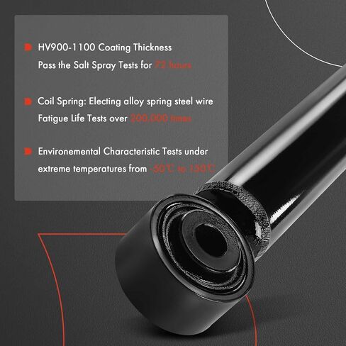 A-Premium Rear Shock Absorber with Strut Mount Compatible with Honda Civic 2017 2018 2019 2020 2021, 2-PC Set in Saudi Arabia
