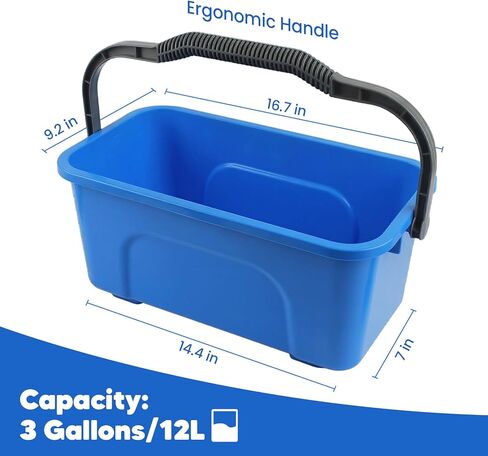 طقم غسيل السيارة 17 قطعة مع دلو، طقم تنظيف السيارة مع ممسحة فرشاة غسيل السيارة بمقبض طويل 62 بوصة، فرشاة عجلة منفضة القفاز، منشفة فرش تفصيلية، مستلزمات غسيل السيارات للسيارات RV الشاحنة الخارجية والداخلية in Kuwait