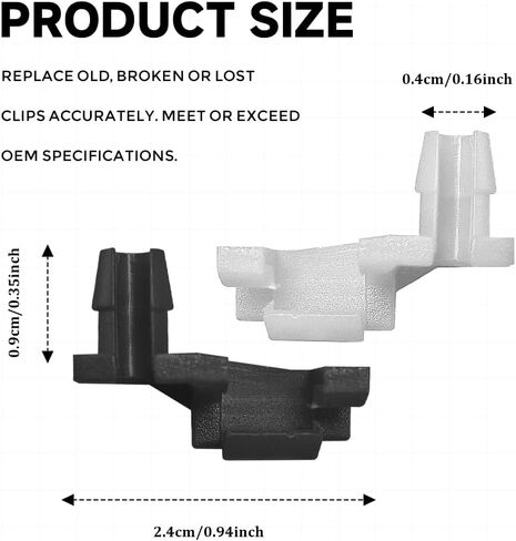 5 مجموعات من مشبك قضيب قفل الباب، مشبك مقبض الباب الداخلي، مشابك تثبيت قضيب السيارة اليسرى واليمنى تحل محل OEM # 4003672R 4003673L، ملحقات السيارة مشابك قضيب مقبض الباب الخلفي لمعظم المركبات in Kuwait