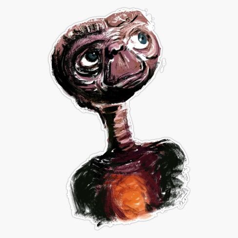 MAGNET E.T. - The Extra-Terrestrial Magnetic Vinyl Sticker Decal Magnet 5" in Saudi Arabia