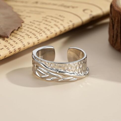 925 Sterling Silver Vintage Rings Adjustable Thumb Rings for Women in Saudi Arabia