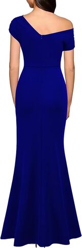 WOOSEA Women's Elegant Sleeveless Off Shoulder Sexy Split Bodycon Long Formal Party Evening Dress in Saudi Arabia