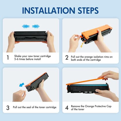 218A Toner Cartridges 4 Pack 218X 3301fdw 3201dw Compatible for HP 218A 218X 218 Color Pro MFP 3301 3301cdw 3301fdw 3201dw 3301sdw Printer Ink Set with Chip | W2180A Black Cyan Yellow Magenta in Kuwait
