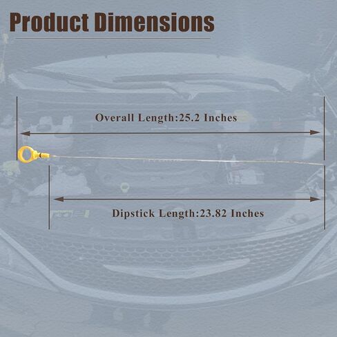 AUCERAMIC 4.0L Engine Oil Dipstick Fit for Jeep Cherokee XJ 1996-2001, for Jeep Grand Cherokee WJ/ZJ 1996-2004, for Jeep TJ/Wrangler TJ 1997-2006 Replaces# 917366 53010445AB in Saudi Arabia