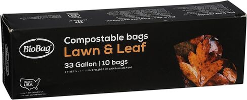 BioBag Compostable Lawn & Leaf Yard Waste Bags, 33 Gallon, 10 count (pack of 2) in Kuwait