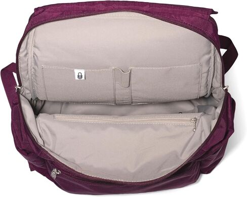 Baggallini Flap Laptop Backpack - 15"x11" Lightweight Work Travel Bag w/Luggage Sleeve & RFID in Saudi Arabia