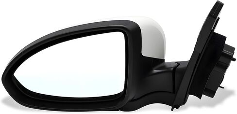 Left Driver Side White Mirror Compatible with 2011-2015 Cruze Side Door Mirror w/Manual Folding & Power Glass w/o Turn Signal and w/o Heated GM1320420 19257120 (3 Pins White Left) in Saudi Arabia