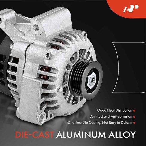 A-Premium Alternator Compatible with Chevrolet Cavalier 1996-1998, Malibu 1998 & Buick Skylark 1996-1998 & Oldsmobile Achieva 1996-1998 & Pontiac Grand Am 1996-1998 2.4L, 12V 105A 5-Groove Pulley in Saudi Arabia