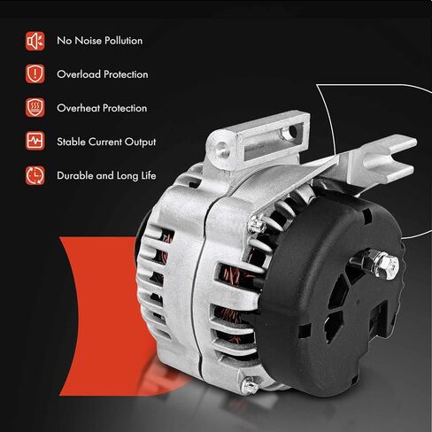 A-Premium Alternator Compatible with Chevrolet Cavalier 1996-1998, Malibu 1998 & Buick Skylark 1996-1998 & Oldsmobile Achieva 1996-1998 & Pontiac Grand Am 1996-1998 2.4L, 12V 105A 5-Groove Pulley in Saudi Arabia
