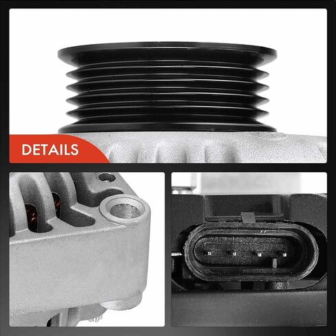 A-Premium Alternator Compatible with Chevrolet Cavalier 1996-1998, Malibu 1998 & Buick Skylark 1996-1998 & Oldsmobile Achieva 1996-1998 & Pontiac Grand Am 1996-1998 2.4L, 12V 105A 5-Groove Pulley in Saudi Arabia