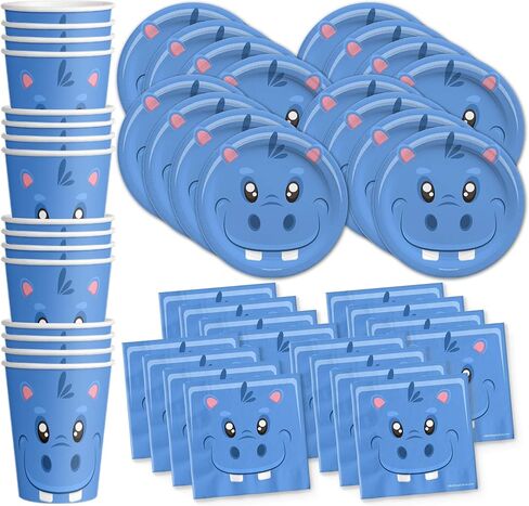 Giraffe Floral Birthday Party Supplies - Giraffe Party Supplies - Zoo Animal Party Supplies - Safari Animal Party Supplies | Tableware Set Includes Plates Napkins and Cups | Kit for 16 in Saudi Arabia